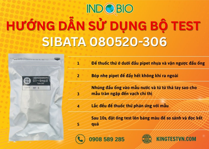 Cách sử dụng bộ test Clo dư Sibata 080520-306